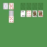 Пасьянс «Кульминация». Цель расклада — перенести все карты в базовые стопки. Свободную ячейку разрешено начать любой картой. Подходящую открытую карту можно переместить двойным щелчком или перетаскиванием.